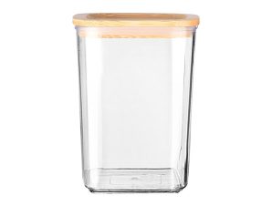 Δοχείο Αποθήκευσης Πλαστικό-Bamboo Essentials Estia 800ml-10x10x14εκ. 01-24260 (Υλικό: Πλαστικό) – estia – 01-24260